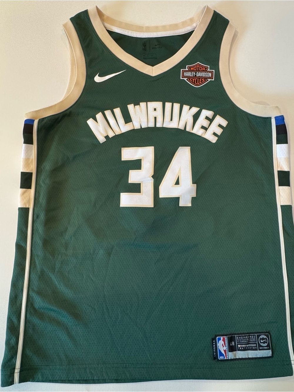 Nike Giannis Antetokounmpo Milwaukee Bucks #34 Basketball Jersey